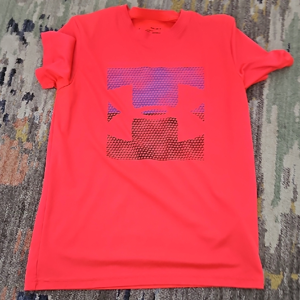 Under Armour Bright Red Tee with Graphic Logo